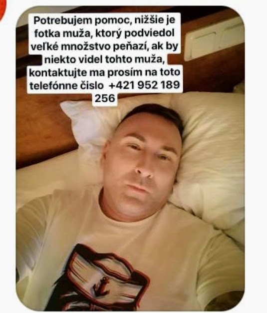 Jani Mery Slovakia +421 910 112 566 0910112566 910112566 scam fraud evidence social media Bratislava fraudster